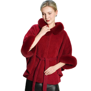 Women Elegant Faux Fur <b>Shawls</b> with Sleeve Belt Flurry Winter Warm Cloak Fashion <b>Shawl</b> Wrap for <b>Wedding</b> Cocktail - Product Image 4