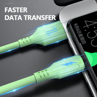 Kabel Pengisian Cepat Tipe-C/Micro USB Berlapis PVC TPE 1 Meter 2.4A Ramah Lingkungan untuk Jam Tangan Pintar Mobil Ponsel