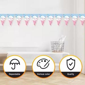 Banderas Triangulares Festivas y Divertidas de Poliéster con Impresión Digital, Decoraciones para Fiestas de Cumpleaños - Product Image 3