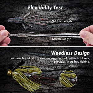 10 pièces en gros simulé crevettes appâts souples 8cm 2.5g PVC plastique aile queue paillettes goût de poisson leurres de pêche - Product Image 4