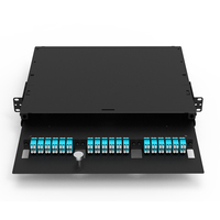 2026 FRM-1RU-3X-TS-HD ODF Fiber Optic Patch Panels LC 36 Core Fiber Optic Splice Closure Sliding Fiber Junction Distribution Box