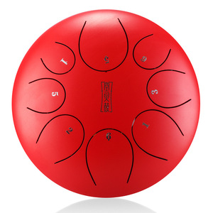 Tambor de Lengüetas de Acero de 8 Pulgadas y 8 Tonos para Principiantes, Tambor Handpan, Regalo Musical Educativo para Niños con Baquetas y Bolsa - Product Image 1