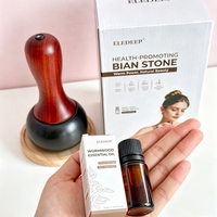 M Masseur chauffant portatif en pierre Bian pour la beauté de la peau et la relaxation corporelle, instrument d'équilibre énergétique vital, appareil de confort pour salon et usage domestique