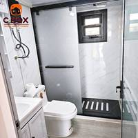Cbox 20 pieds, villa modulaire extérieure préfabriquée, maison mobile de style campagnard respirante avec toilettes, maison conteneur extensible portable