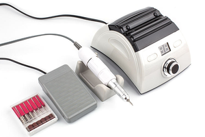 Torno de taladro de uñas eléctrico profesional, máquina de <span class=keywords><strong>manicura</strong></span> con pantalla LED de 65W con taladro de uñas de repuesto, herramienta de equipo de Arte de uñas - Product Image 4