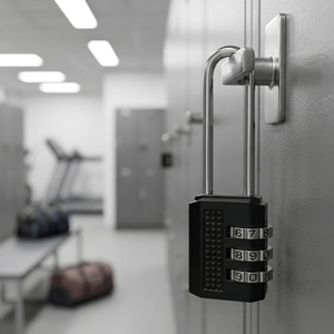 Mini cadenas à code avec clé pour casier de gym, armoire de dortoir, bagages, rangement domestique - Petit cadenas de sécurité à suspendre - Product Image 1