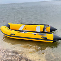 Bateau de sauvetage gonflable à coque rigide en aluminium, bateau de patrouille rigide en Hypalon/PVC, bateau ponton de luxe