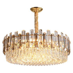 Décoration Pendentif Lumières Moderne LED De Luxe Gris Fumé K9 Lustre En Cristal Lumière ou Salon - Product Image 6
