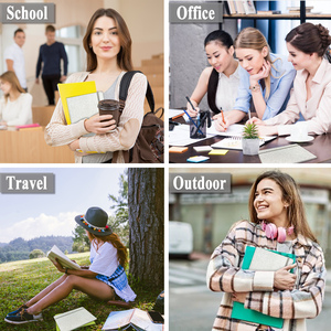 Taccuino con Glitter d'argento non staccare mai il diario scintillante per ragazze A5 con copertina rigida quaderni per adolescenti - Product Image 5