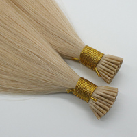Extensions I-Tip indiennes vierges doublement tirées, à double trame, Micro-Link/Fusion, réutilisables, économiques, anti-emmêlement, pour salon