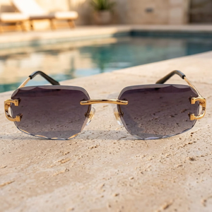 Trendy Oversized Diamond Solid Luxury Eco-Friendly Lightweight Sunglasses Eye-Catching <b>Frame</b> Designs Stylish Lens Tint Choices - Product Image 4