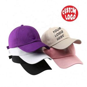 Customized 6-Panel Unisex Baseball Cap 100% Cotton with Factory Custom Logo Plain Fitted Hat for Sports - Product Image 1
