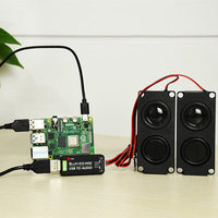 Modul Dekoding Audio USB Raspberry Pi 4B/Jetson Nano, Mikrofon USB, Speaker, Kartu Suara Komputer