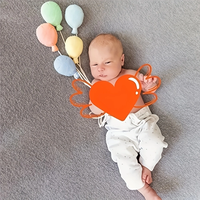 Neues Plüsch-Stoff-Wolkenballon-Set Kinderfotografie-Requisiten & Dekorationen für Posing (3-6 Jahre)