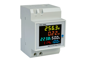6 en 1 affichage <span class=keywords><strong>compteur</strong></span> intelligent Din Rail AC moniteur tension courant facteur de puissance actif KWH énergie <span class=keywords><strong>électrique</strong></span> <span class=keywords><strong>compteur</strong></span> de fréquence D52-2066 - Product Image 5