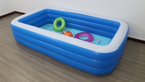 <span class=keywords><strong>Piscine</strong></span> gonflable rectangulaire pour enfants et adultes, 290 cm, prix abordable, pour l'extérieur, grande <span class=keywords><strong>piscine</strong></span> familiale gonflable pour enfants - Product Image 1