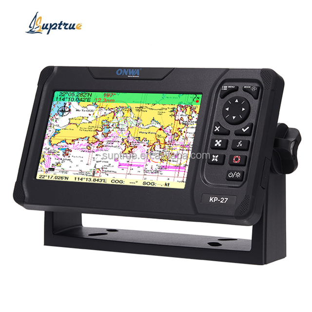 Suptrue New ONWA KP-27 Series GPS Chart Plotter Built-in Fish Finder Class B AIS Transponder Marine Electronics Navigation