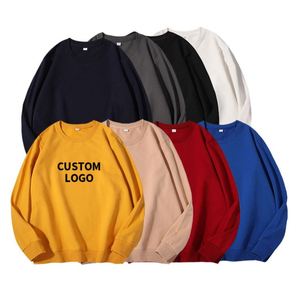 เสื้อสเวตเชิ้ตคอกลมทรงหลวม ไซส์ใหญ่พิเศษ ผ้าคอตตอนหนานุ่ม สไตล์ลำลอง พิมพ์โลโก้ตามสั่งจากโรงงาน - Product Image 1