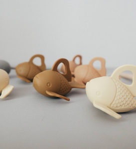 Nouveau jouet de baignoire en silicone avec jouets de natation flottants, <span class=keywords><strong>jeu</strong></span> de pêche pour tout-petits et bébés - Product Image 5