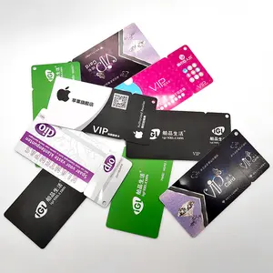 Customized smart chip dual triple sub mother PVC integral card, integrated combination card