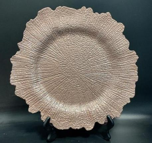SLC062 Piatto Moderno in Acrilico a Forma di Fiocco di Neve, Lussuoso Nero e Oro, Piatti Rotondi in Plastica per Decorazioni Matrimoniali - Product Image 4