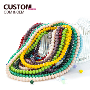 Bán buôn Mix Color pha lê hạt vòng mặt rondelle Glass Loose Spacer hạt đối với trang sức làm vòng tay DIY phụ kiện - Product Image 4