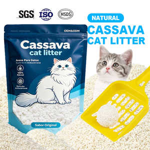 Arena para Gatos 100% Natural de Yuca, Libre de Químicos, Segura para Gatitos, Color Blanco, Desechable por el Inodoro, Aglutinación Rápida, Sin Polvo, Ecológica - Product Image 1