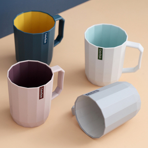 BPA Free plastica lavabile tazza per caffè latte Gargle porta spazzolino da bagno forniture essenziali per la tua Routine quotidiana - Product Image 5