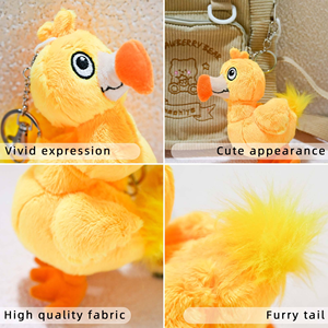 Serie de Cajas Sorpresa de Peluches Personalizados de Múltiples Estilos, Llaveros de Peluche Personalizados de Pájaro Amarillo como Regalos - Product Image 6