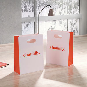 Sac d'emballage en carton découpé sur mesure avec logo pour lunettes et montres, impression offset sur carton ivoire - Product Image 2