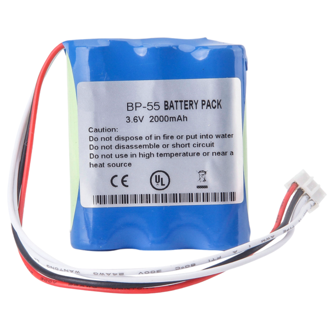 BP-55 RHINO POWER Battery for 59873353 HHR-15F3G1 3.6V 2000mAh Ni-MH Battery for Top Bp55 Top-5500 Top5500 Bp-55 Syringe Pump