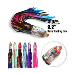 9 אינץ '115g כפול חצאית טונה מרלין פיתיון גדול שרף ראש דיג לפתות 6 צבעים דיג בים למשחק גדול & טרולים - Product Image 1