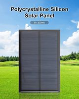 AISmartlink - Paneles Solares Micro de 5V 200mA Personalizados de Fábrica con Cable, Kit de Celdas Solares Fotovoltaicas de 110mmx60mm en Stock