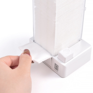 Distributeur automatique de tampons de coton carrés en acrylique, boîte de rangement anti-poussière pour salon de manucure et soins des ongles - Product Image 4