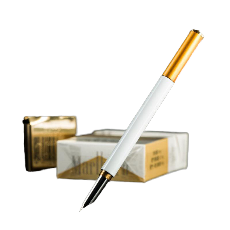 cigarette writing pen Custom Logo Metal Fountain Pen in Cigarette Shape