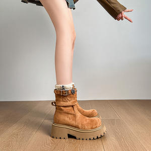 Botines de Mujer Más Vendidos Primavera 2026 Cómodos Casuales Transpirables Antideslizantes con Cordones Plataforma Gruesa de Moda - Product Image 4