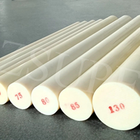 Barre ronde en nylon coulé MC de couleur crème en polyamide PA6