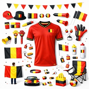 Ensemble promotionnel de sacs de fan de football : sweat à capuche, sac fourre-tout, gobelet isotherme, serviette rafraîchissante, bracelet, porte-clés, autocollant pour le jour du match - Product Image 1