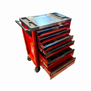 Troli Kabinet Perkakas dengan Roda Putar, Desain Multi Laci, Kabinet Perkakas Berlapis Bubuk, Kabinet Perkakas Perbaikan Mobil, Perlengkapan Penting Bengkel - Product Image 2