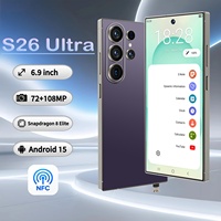 Nuevo Smartphone Original S26 Ultra 2026 con NFC, 22GB+2TB, 5G LTE, Doble SIM, Pantalla 2K HD, Desbloqueo Facial, Android 15, 108MP, CDMA, Deca Core, Español
