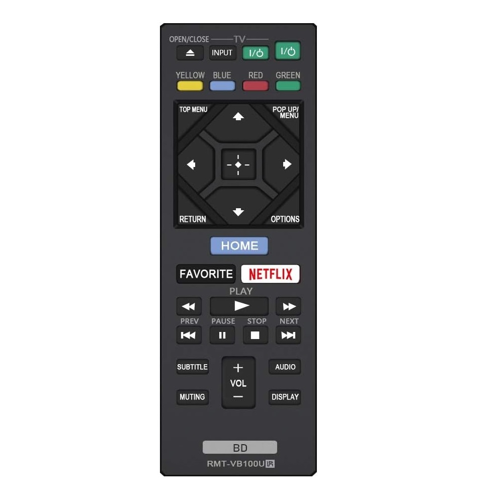 RMT-VB100U RMT-VB201U <strong>Blu</strong>-<strong>Ray</strong> Player <strong>Remote</strong> Use for <strong>Sony</strong> Player BDP-BX350 BDP-BX550 BDP-BX650 BDP-S1500 BDP-S2500 BDP-S2900