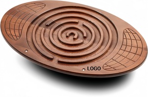 Planche d'équilibre en bois 2026 en gros pour usine avec labyrinthe et circuit pour enfants, portable et écologique pour le fitness - Product Image 2