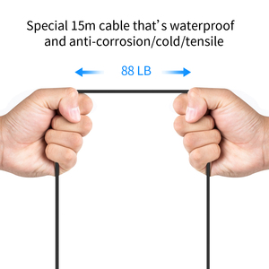 Más sonar de pesca de hielo buscador de peces con 25 metros de cable - Product Image 5