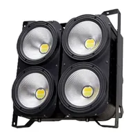 Lampu Blinder LED Lotus 4x100w 400W 4 Mata LED RGBW 4in1 Warm White COB Par Light DMX 512 untuk Lampu Panggung Strobe Wash Beam DJ