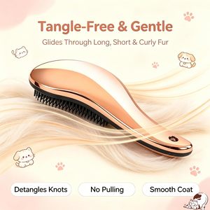 Brosse démêlante ronde en nylon à logo personnalisé, avec fonction de massage, pour femmes – Meilleure vente - Product Image 3