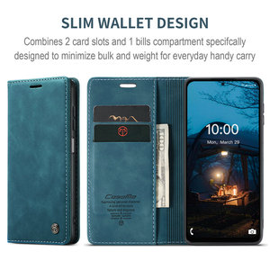 CaseMe M53 di lusso portafoglio in pelle PU Flip Case con scheda per <span class=keywords><strong>Samsung</strong></span> per Galaxy M53 M23 M12 M11 M32 Cover posteriore del telefono cellulare - Product Image 5