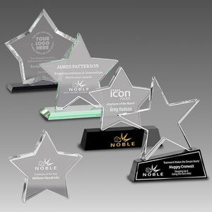 Trofeo de Cruz Maltesa de cristal personalizado con grabado gratuito, regalo de negocios, trofeo de cristal decorado - Product Image 5