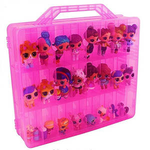 Đồ chơi di động tổ chức hộp lưu trữ Trường hợp với hai mặt 48 ngăn tương thích với bất ngờ Búp bê đồ chơi xe hơi hiển thị trường hợp - Product Image 2