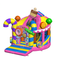Parcours d'obstacles gonflable commercial Monstre Sucré, Aire de jeux gonflable pour enfants pour événements et locations de fêtes