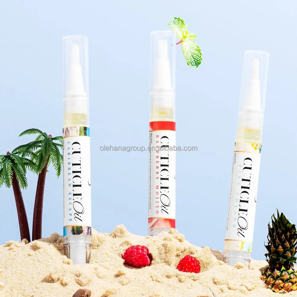 Private label Revitalizer Moisture Nail Nutrition Cuticle Oil Pen With Brush Tip Soften Nourish Manicure Nail Care Products